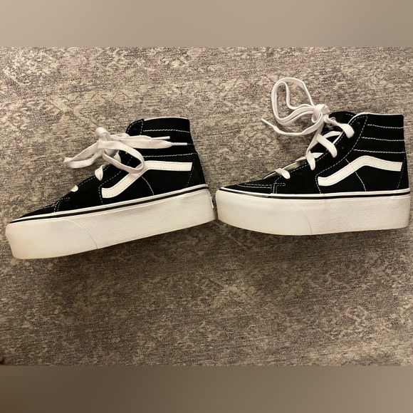 Vans Sk8 Hi Tapered Stackform black womans 5.5 - Picture 3 of 10